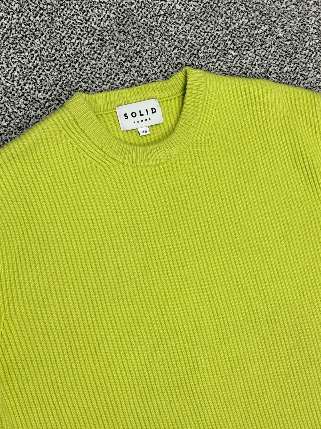 솔리드옴므 신형 케이블 니트 스웨터 상품이미지2