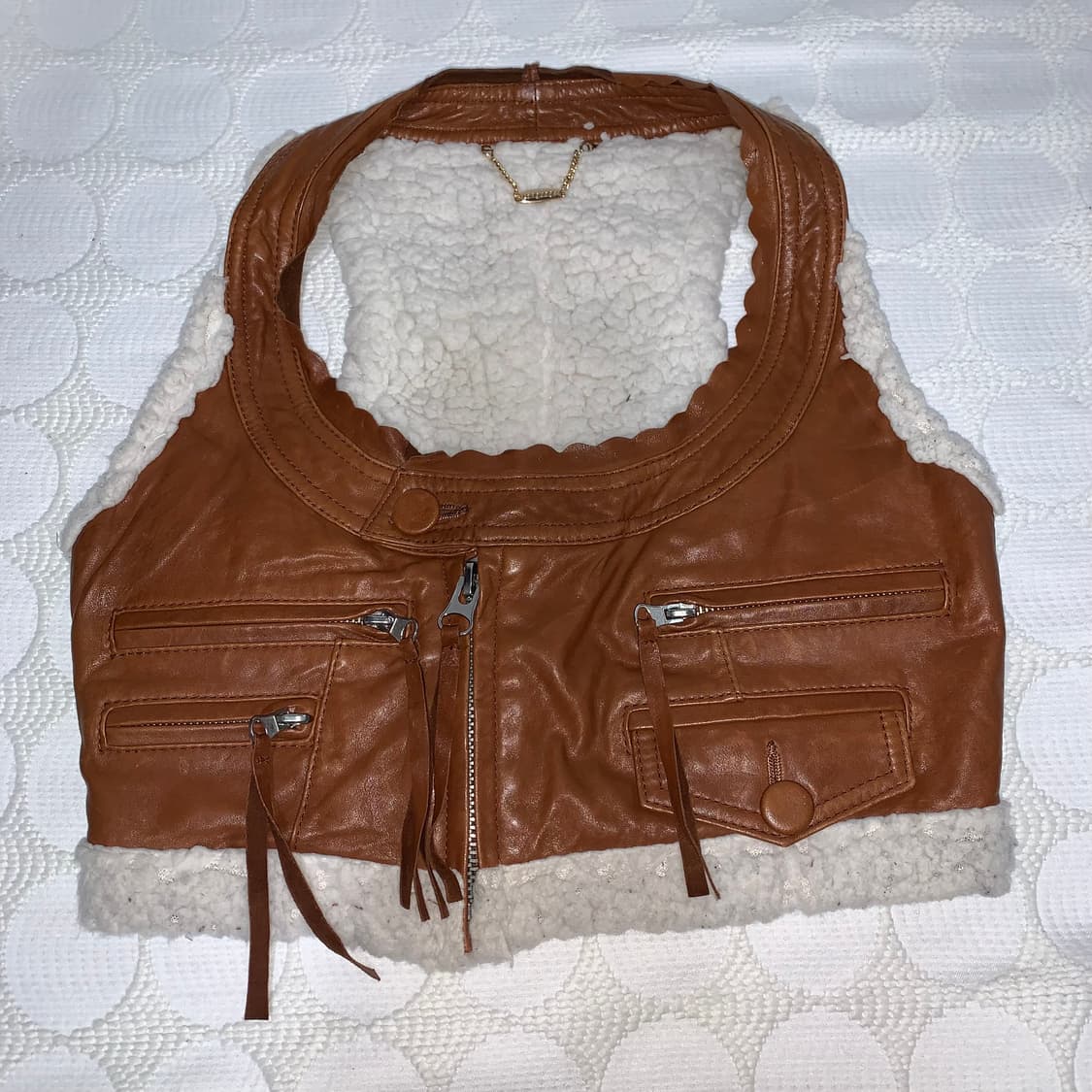 Vintage 가죽 조끼 상품이미지2