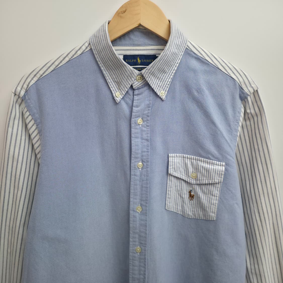 [L] 폴로 랄프로렌 블루 스트라이프 셔츠 상품이미지2