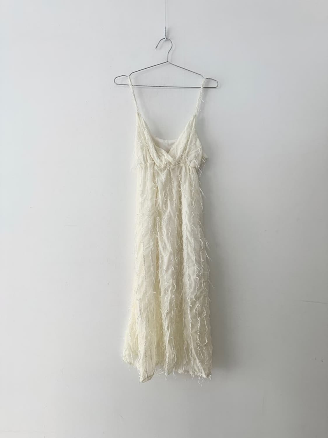 Tassel layered sleeveless ops / ivory 상품이미지1