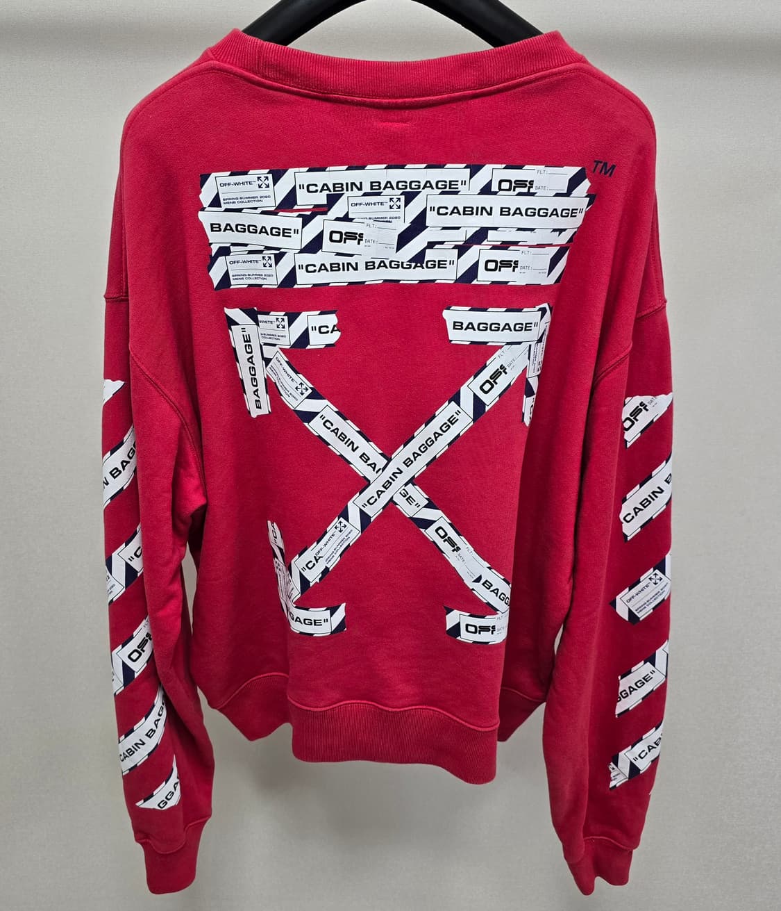 오프화이트 에어포트 애로우 맨투맨 s사이즈 95 판매 상품이미지2