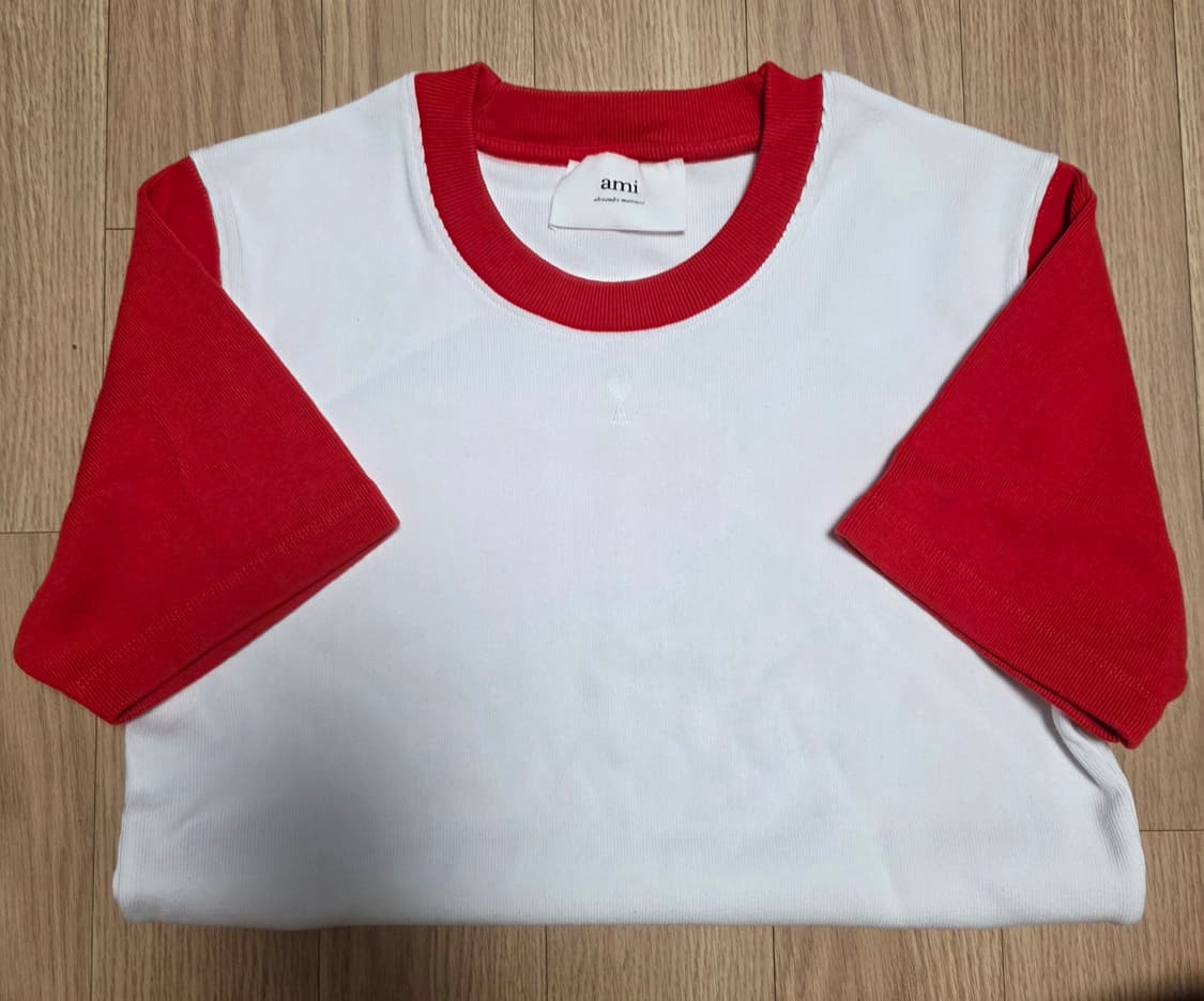 아미 하트로고 코튼반팔티/UTS005.JE0010 상품이미지1