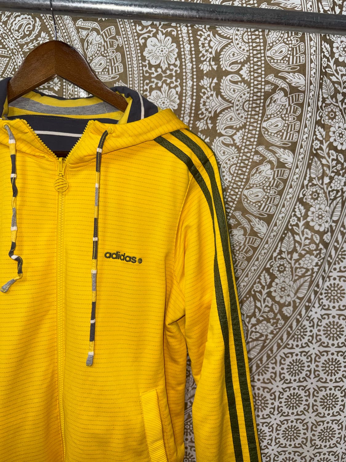 아디다스 리버시블 옐로우 후드집업  상품이미지4