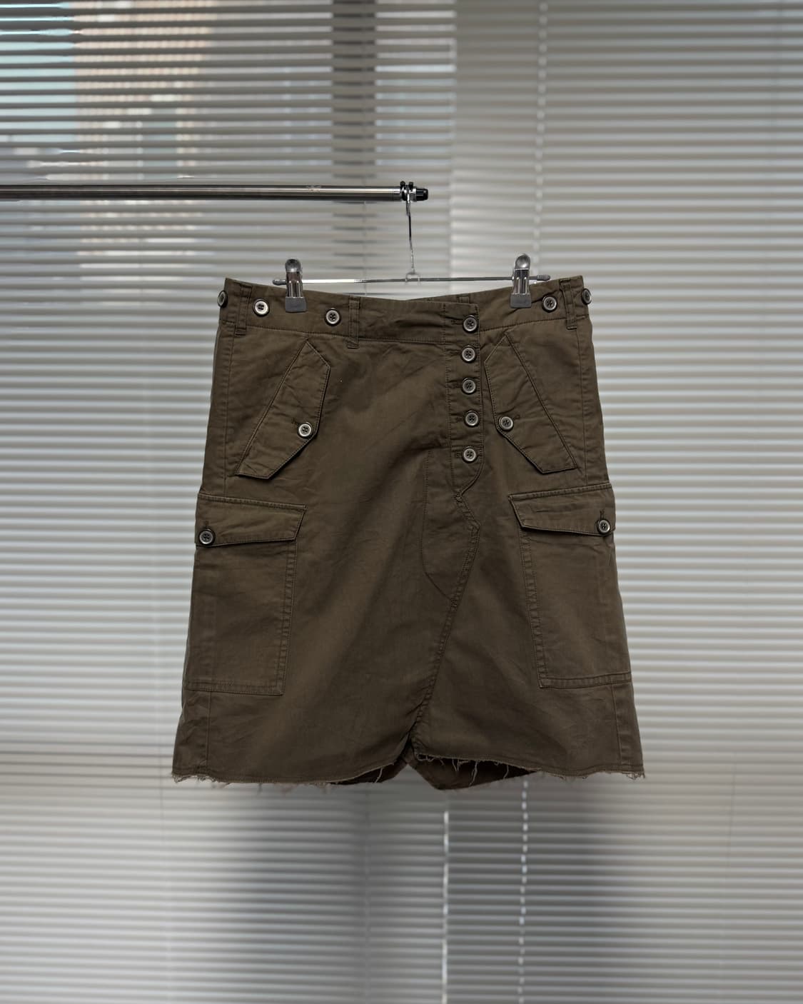 빈티지 버튼 카고 스커트 상품이미지1