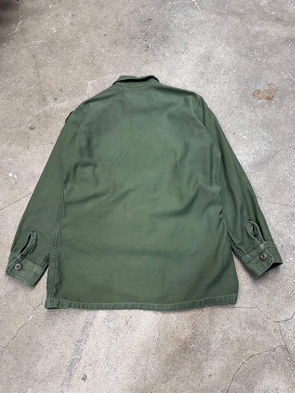 70‘s US Army 7사단 OG-107 유틸리티 셔츠 상품이미지4