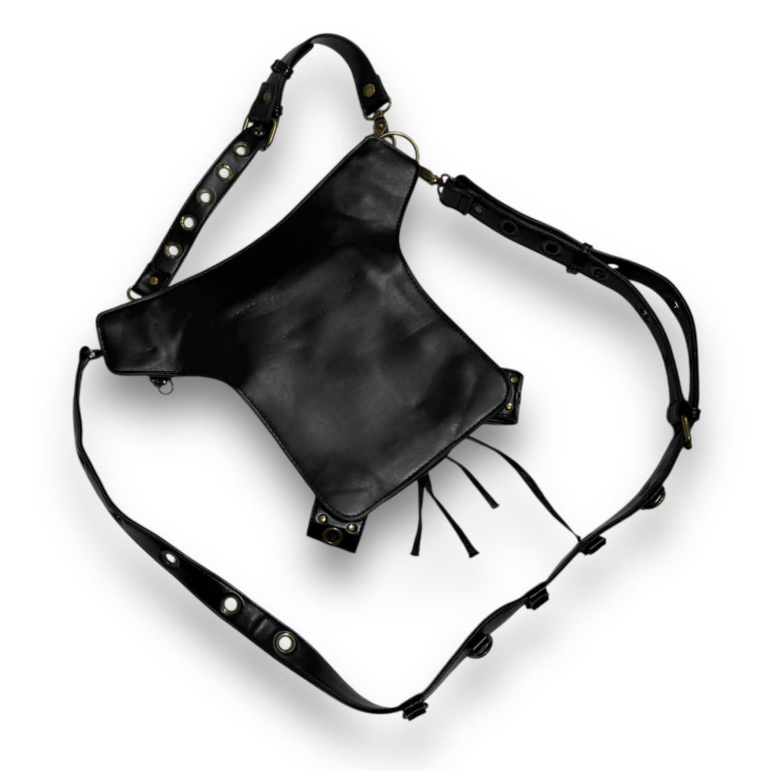 무장전선 모드 스네이크 스팀 펑크 리벳 체인 스터드 와싯 백 상품이미지5