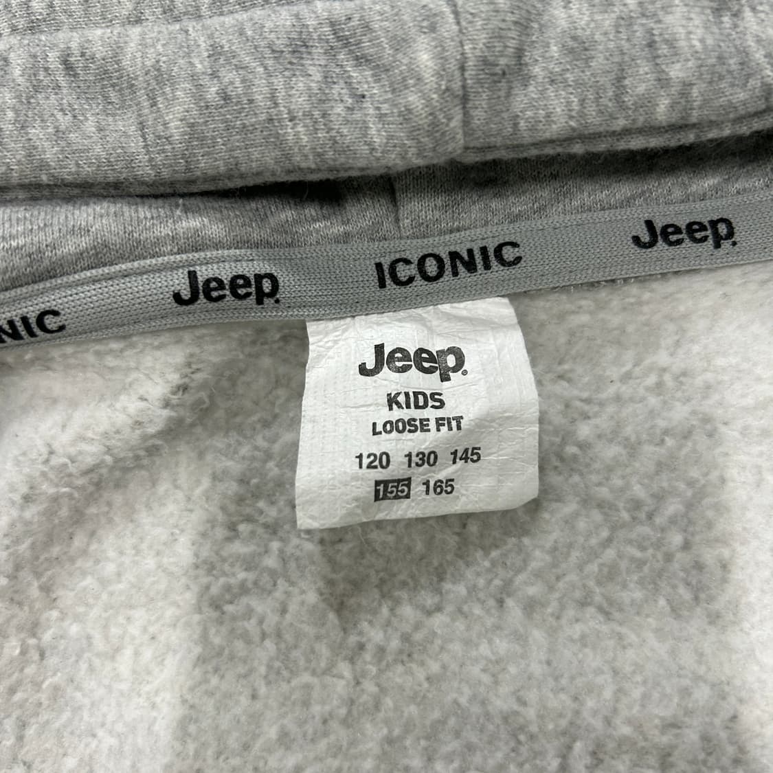 Jeep 지프 그레이 후드집업 155 상품이미지2
