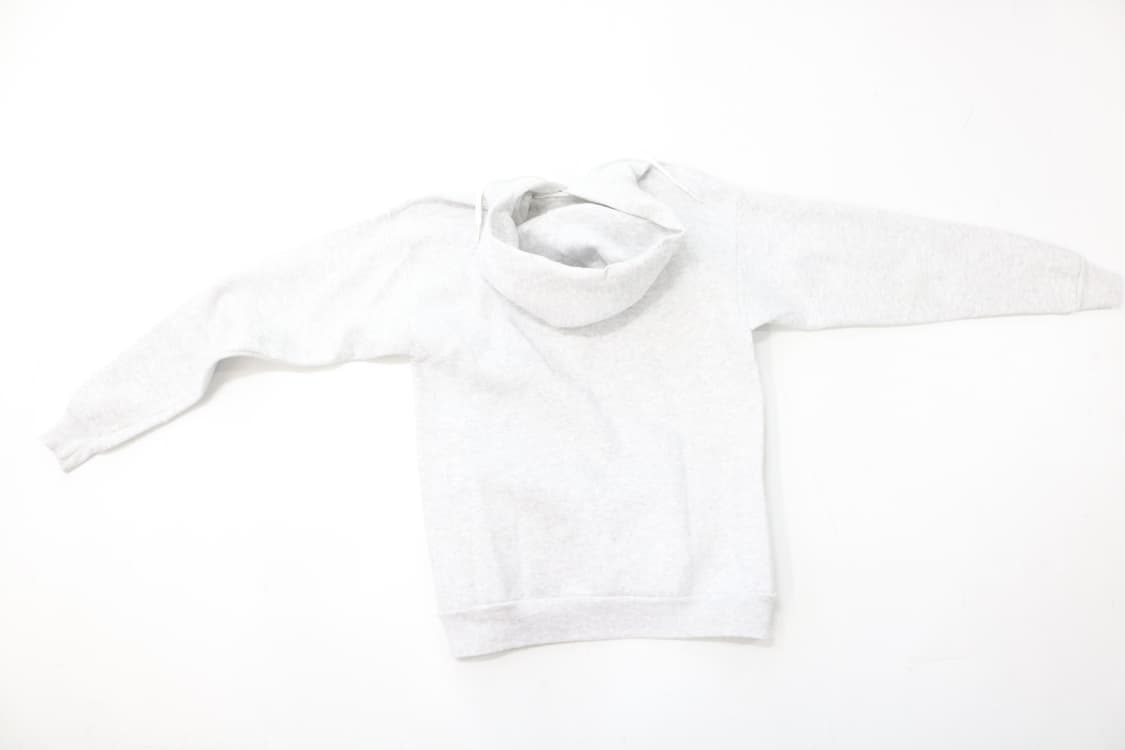 헤인즈 Hanes 빈티지 액티브웨어 로고 프린팅 그레이 후드티셔츠 상품이미지8