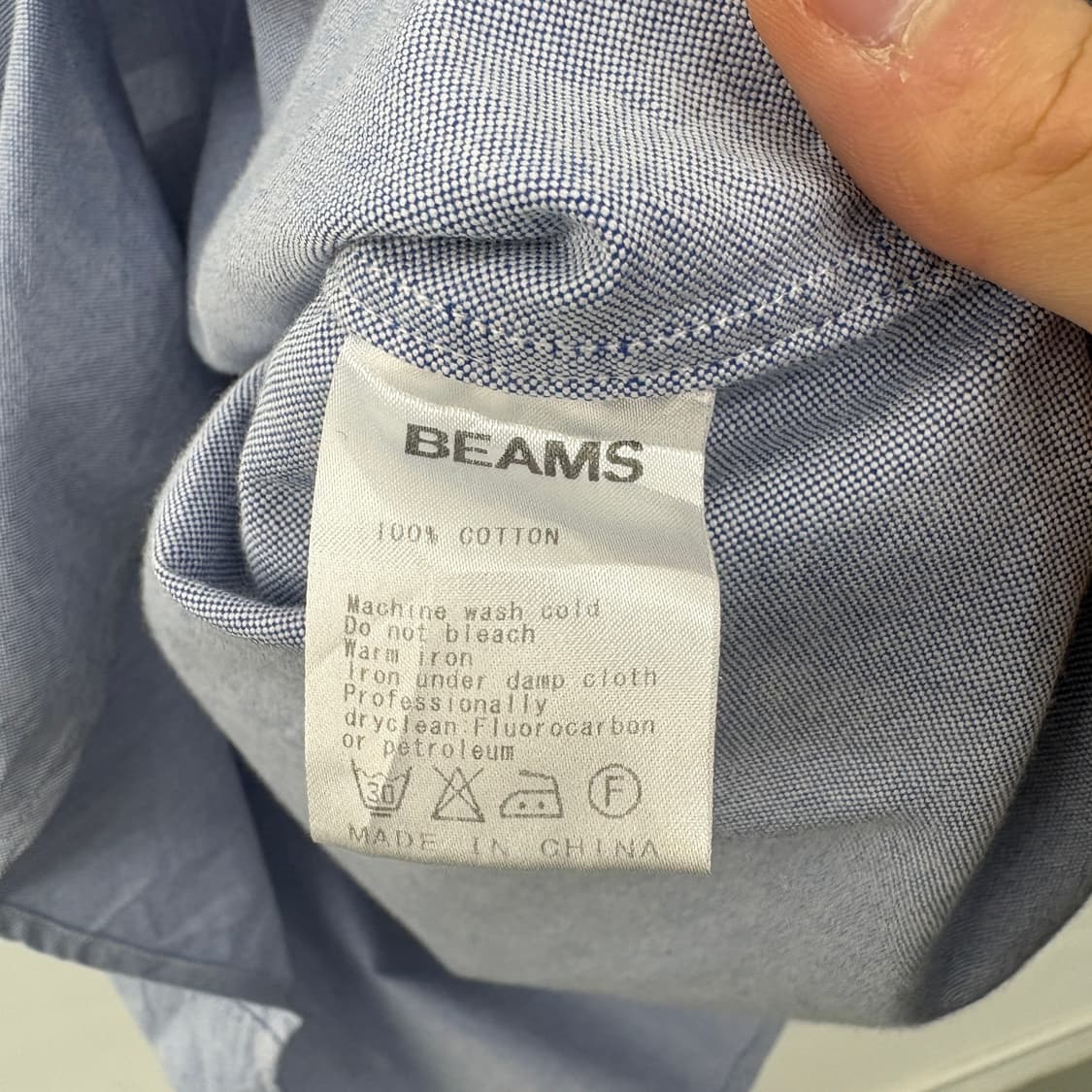 빔즈 컬러 버튼 포인트 셔츠 여성 L 상품이미지6