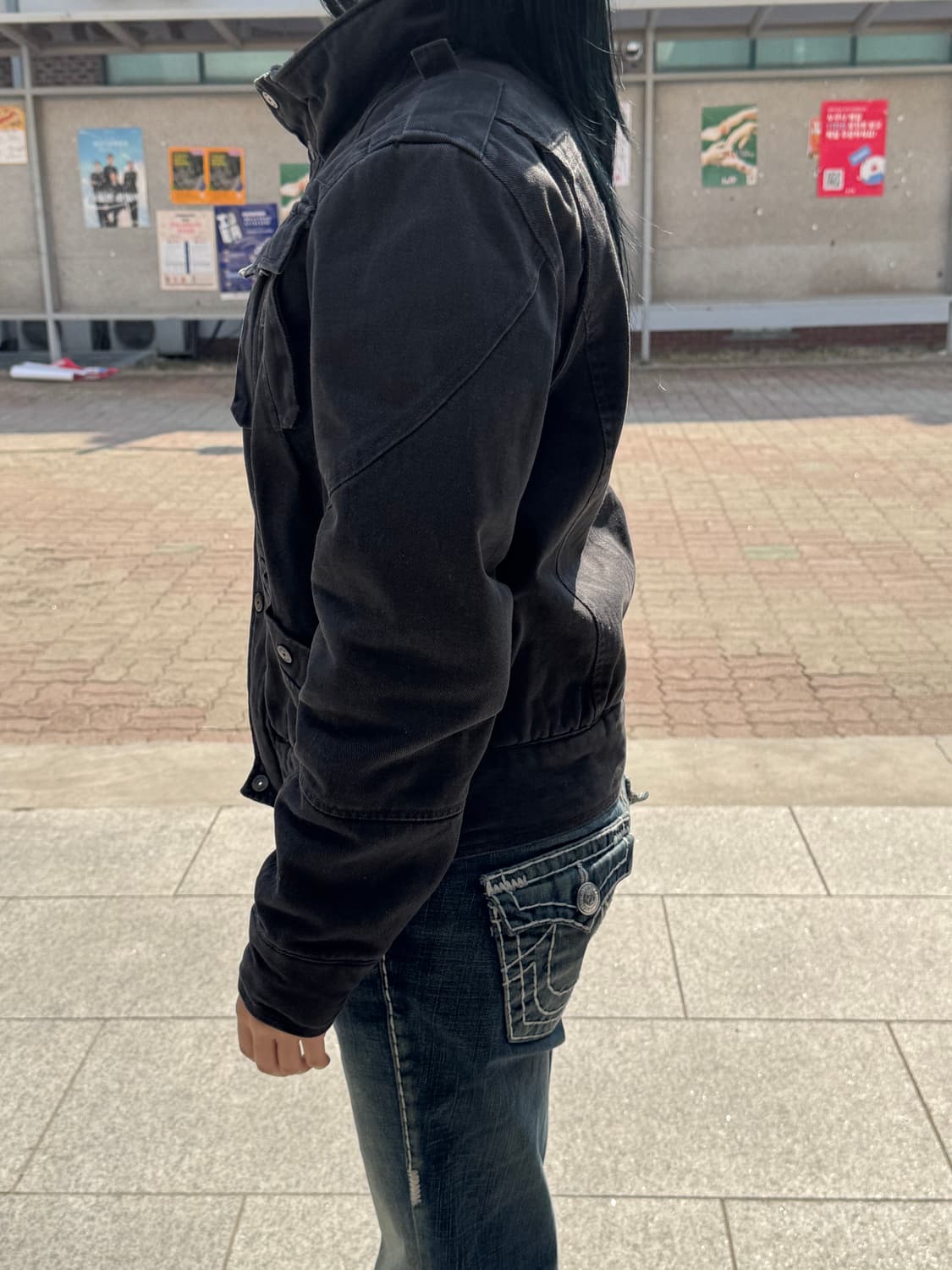 지스타 로우 빈티지 차콜 자켓 상품이미지3