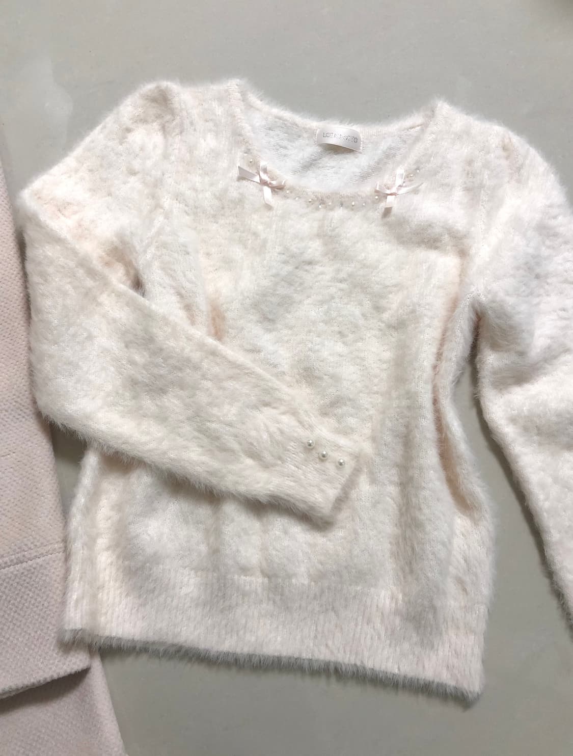 로디스포토 히메갸루 라떼갸루 핑크 니트 상품이미지1