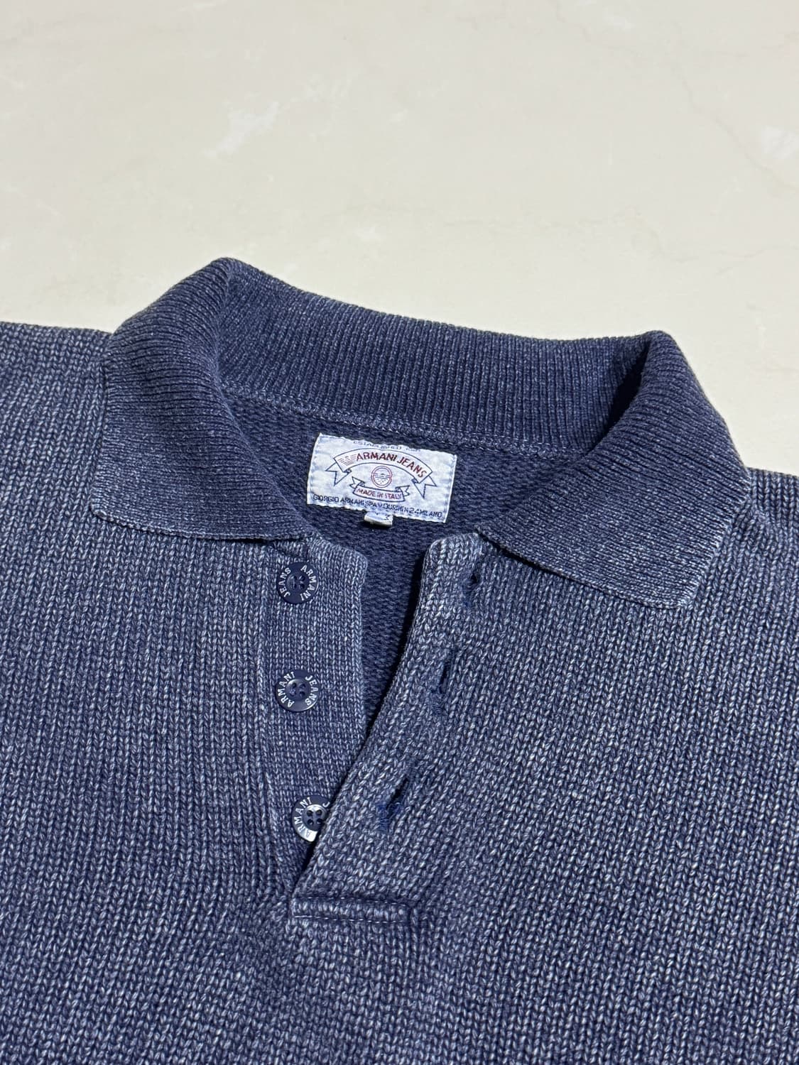 armani jeans button knit sweater 상품이미지3