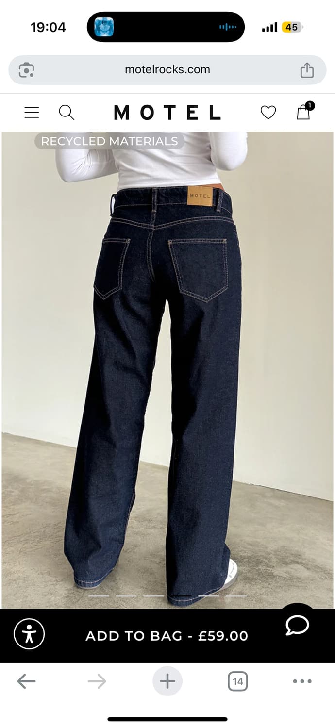MOTEL ROCKS low rise parallel jeans 상품이미지2