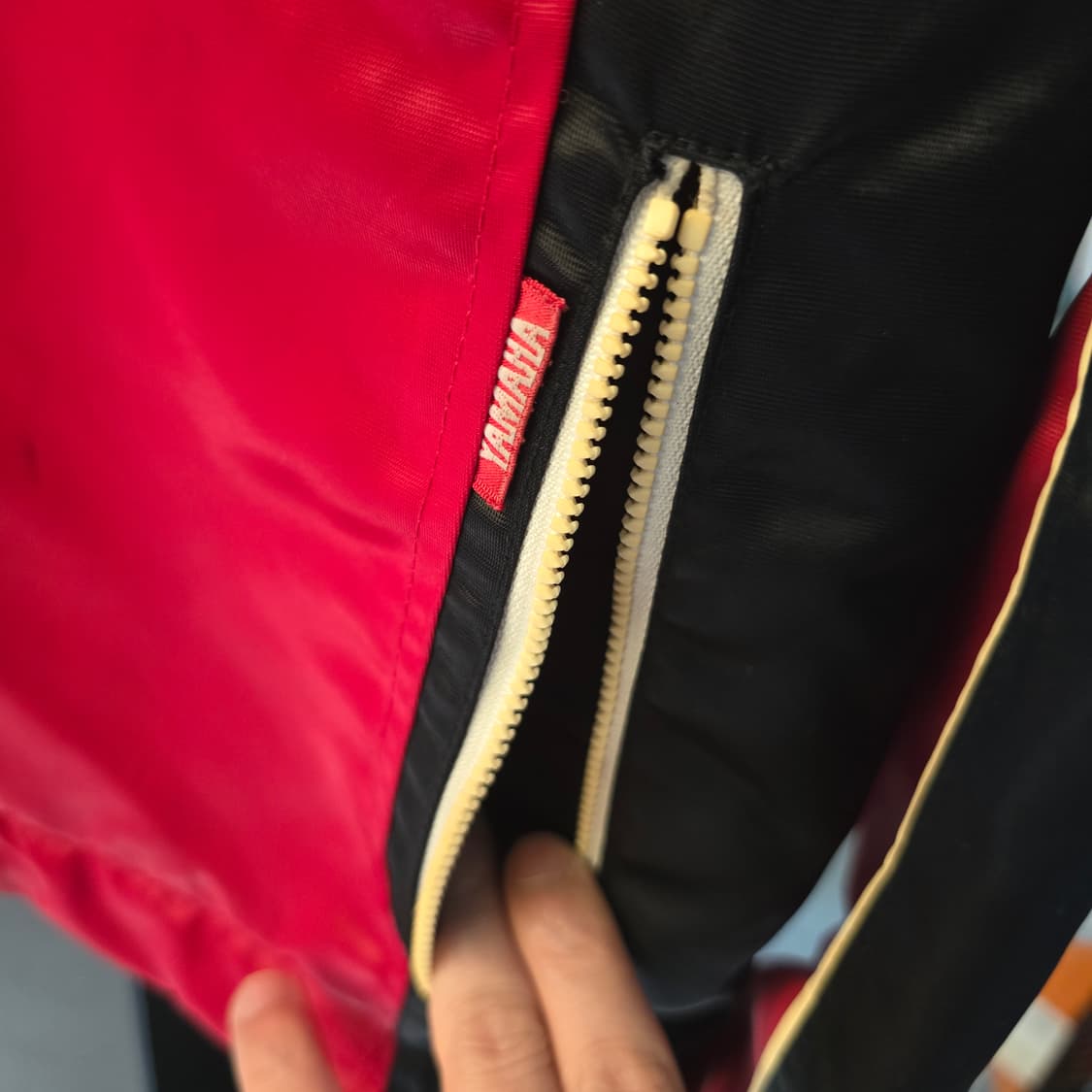 야마하 YAMAHA 레이싱 자켓 레드 블랙 빈티지 상품이미지6