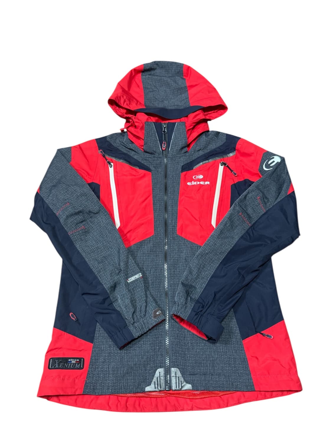 바배) 아이더 디펜더 레드 배색 바람막이 상품이미지1