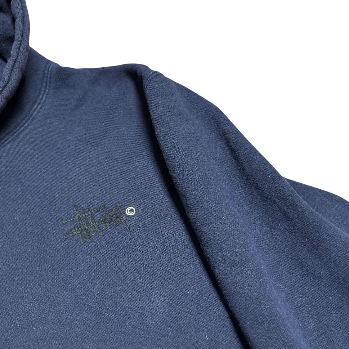 스투시X챔피온 리버스 위브 네이비 후드티 XL 상품이미지4