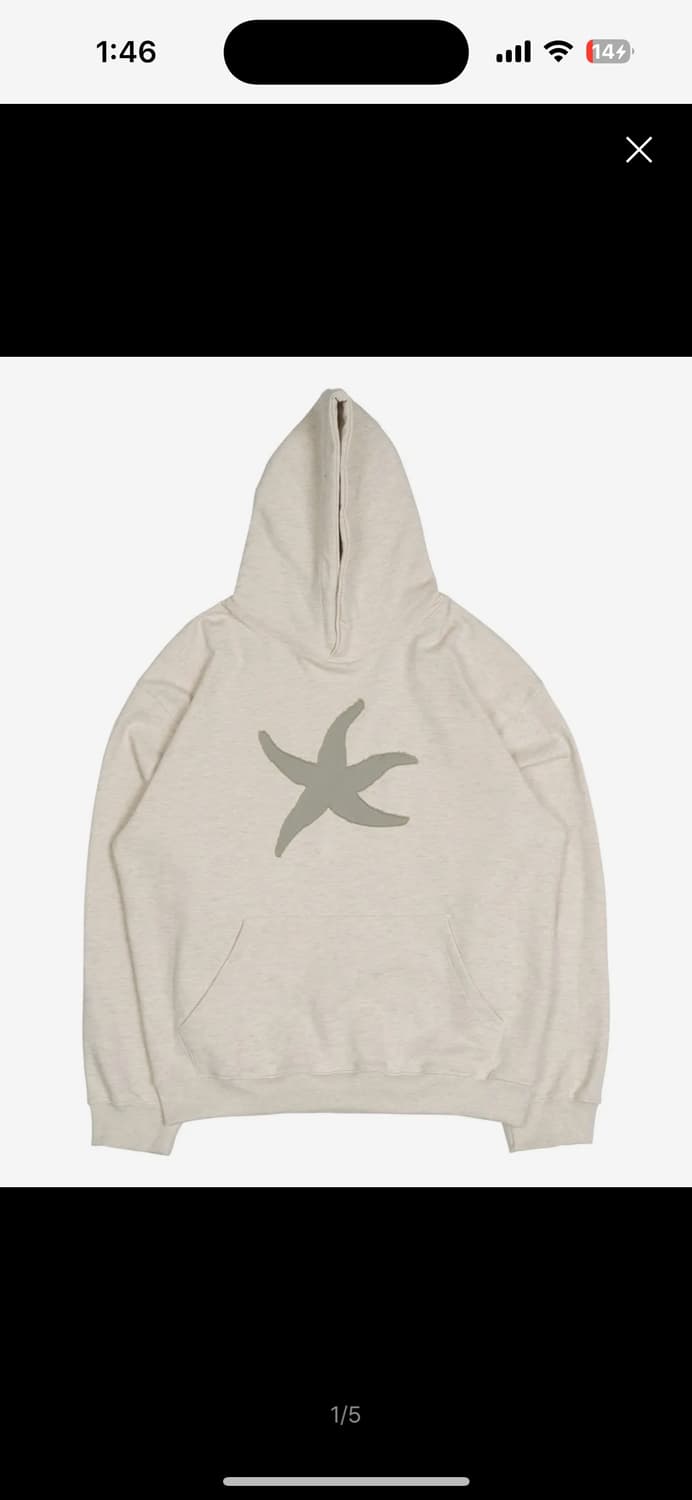 더콜디스트모먼트 TCM vintage starfish hoodie 상품이미지1
