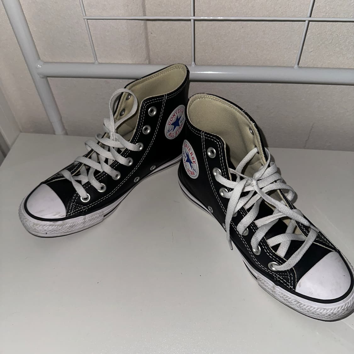 컨버스 블랙 가죽 레더 240 상품이미지2