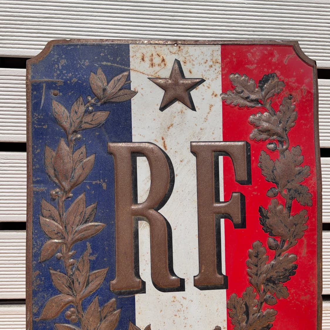 빈티지 소품 1900년 프랑스 엠보 사인보드 상품이미지2