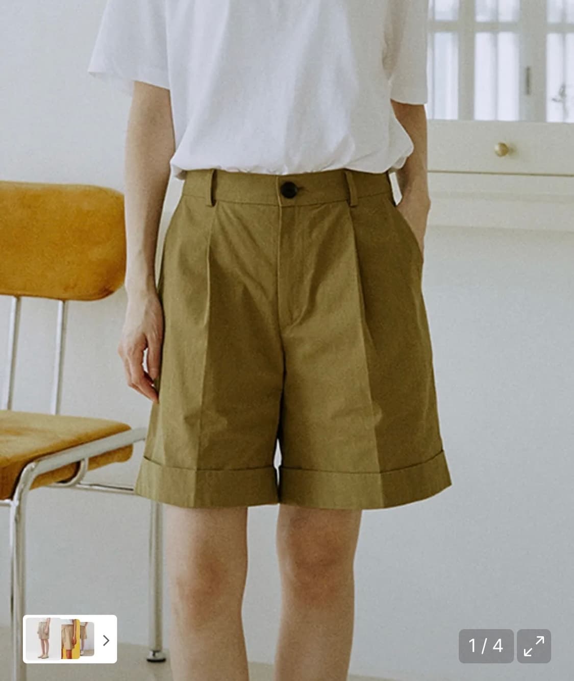 말렌 유니섹스 카브라 하프 팬츠 베이지 0size 상품이미지1