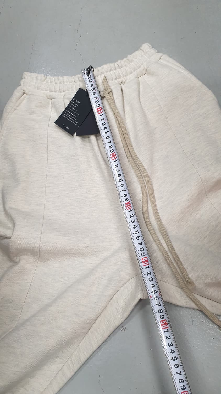 새거. 어텐션로우 오트밀멜란지 와이드 셋업 팬츠 (M) 상품이미지5