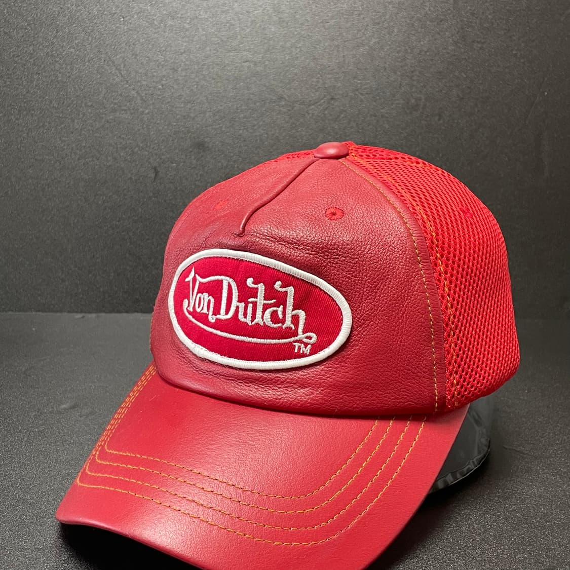 [F] VONDUTCH 본더치 레더 메쉬 트러커 모자 볼캡 상품이미지3