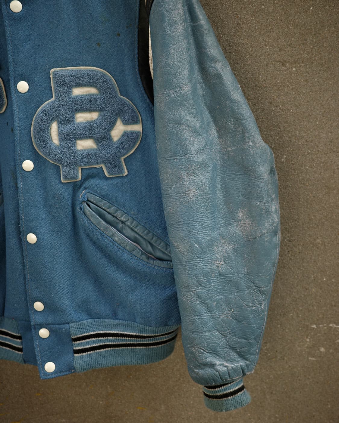 80‘s Delong 에이징 레터맨 자켓 상품이미지3