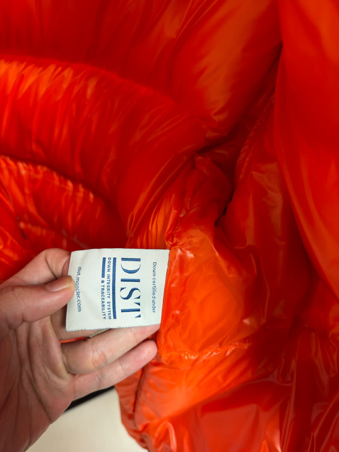 [국문택, 5사이즈] 몽클레어 라멘틴 쇼트 구스다운 패딩 오렌지 상품이미지6