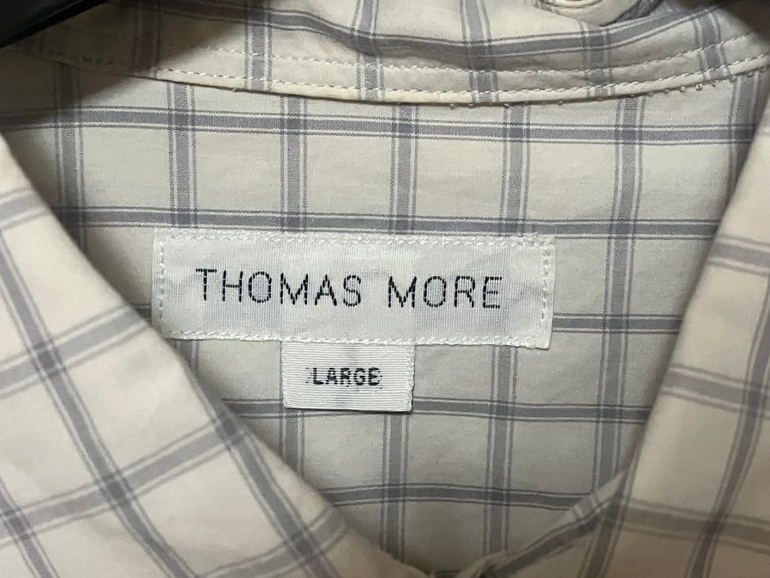 토마스모어 - 윈도우 체크 셔츠 (아이보리) 상품이미지3