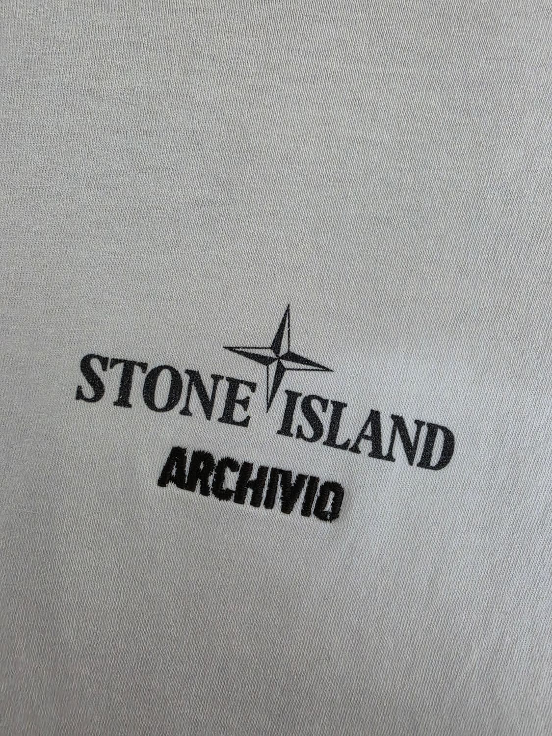 21SS 스톤 아일랜드 ARCHIVIO 흰 티셔츠 상품이미지4