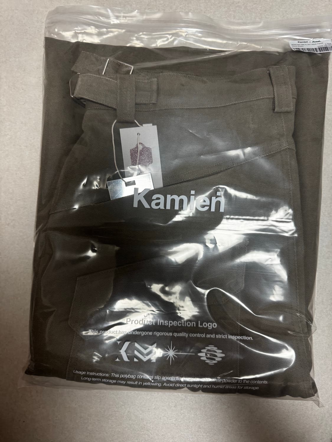 카미엔x아오이로 워크팬츠 2사이즈 새상품 상품이미지3