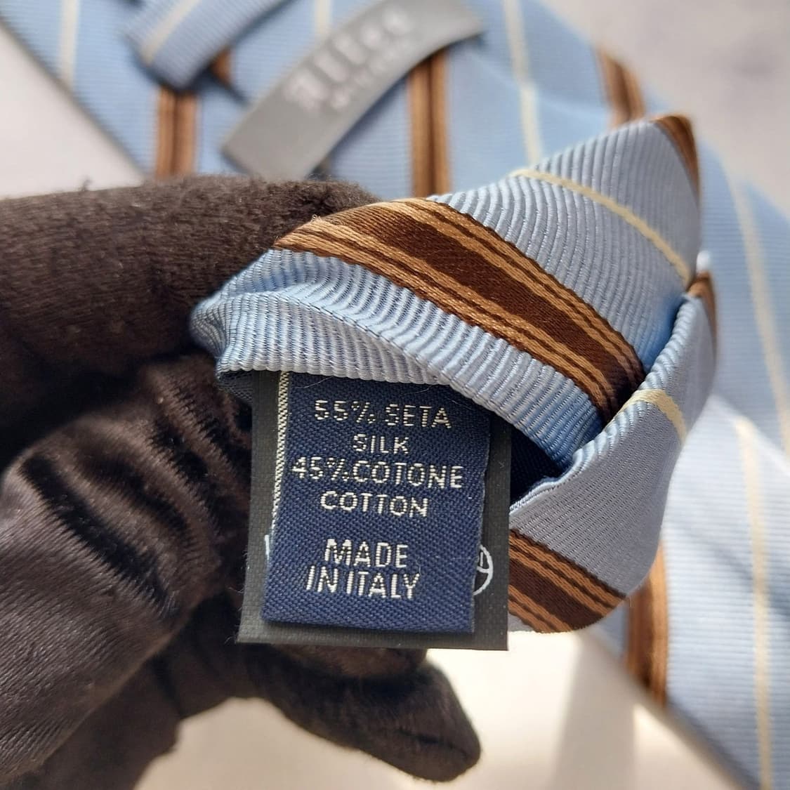 알테아 실크 블루 스트라이프 넥타이 8.5cm A+~A등급 K2303 상품이미지7