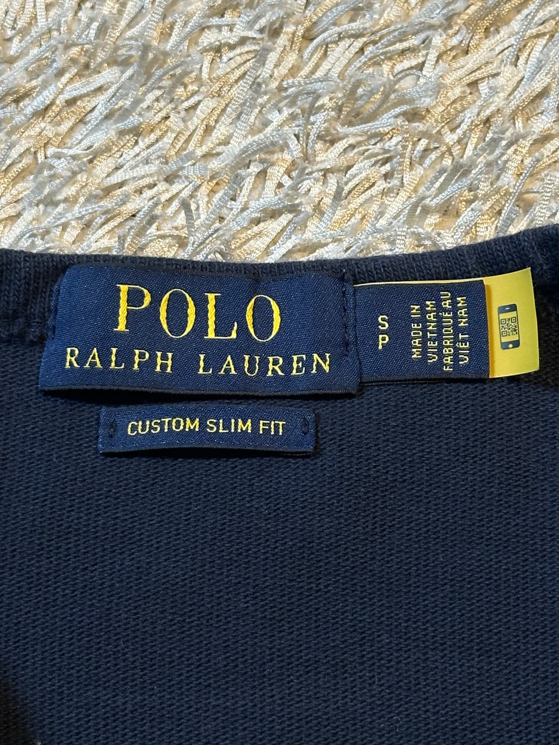 폴로 랄프로렌 신형 QR 원포켓 화이트포니 롱슬리브 긴팔 네이비 상품이미지4