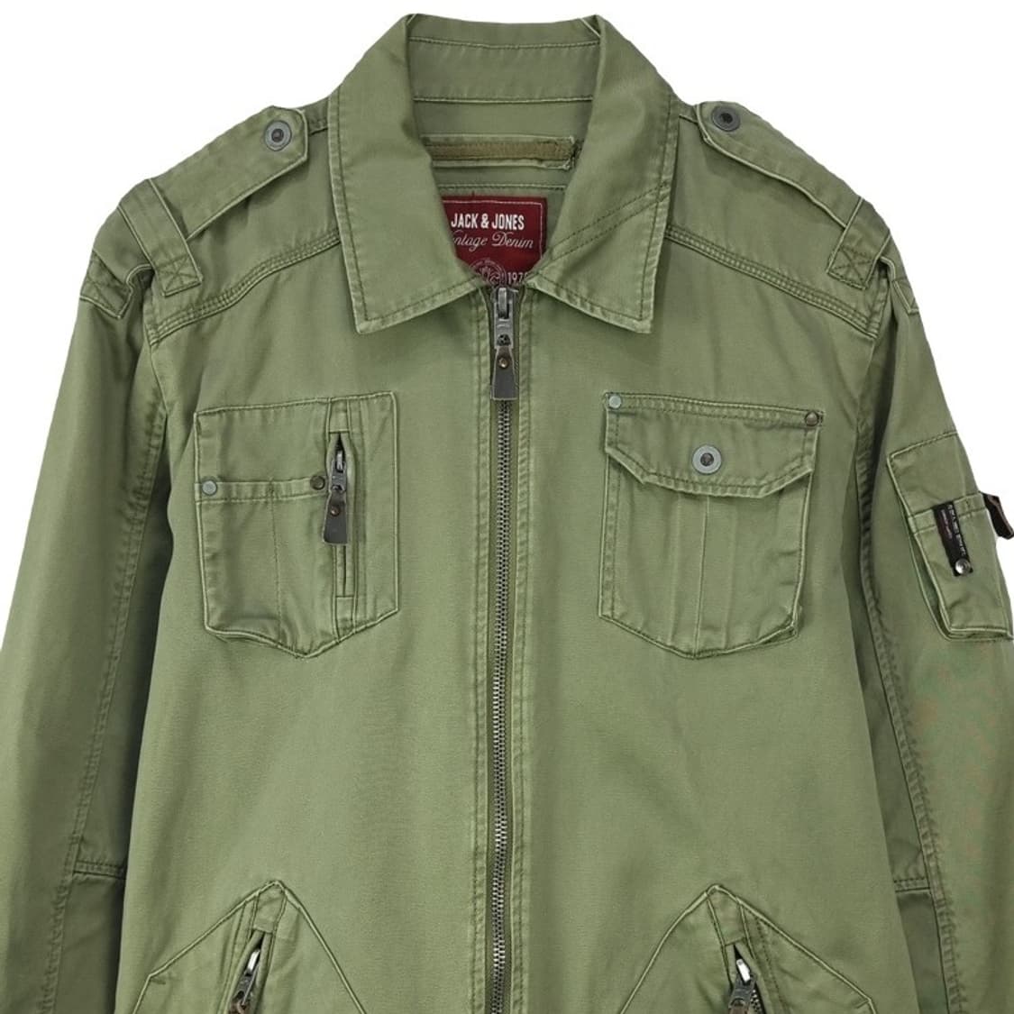 [잭앤존스] 밀리터리 멀티 포켓 빈티지 코튼 집업 자켓 M19358 상품이미지4