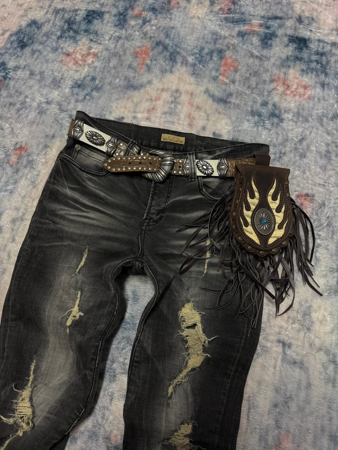 Deep zone western fringe poutch 상품이미지1