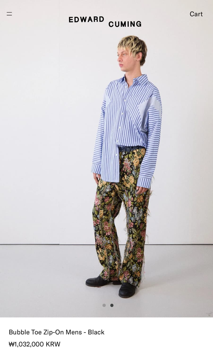 [42,43,44]에드워드 커밍 버블 토 더비슈즈/블랙 상품이미지2