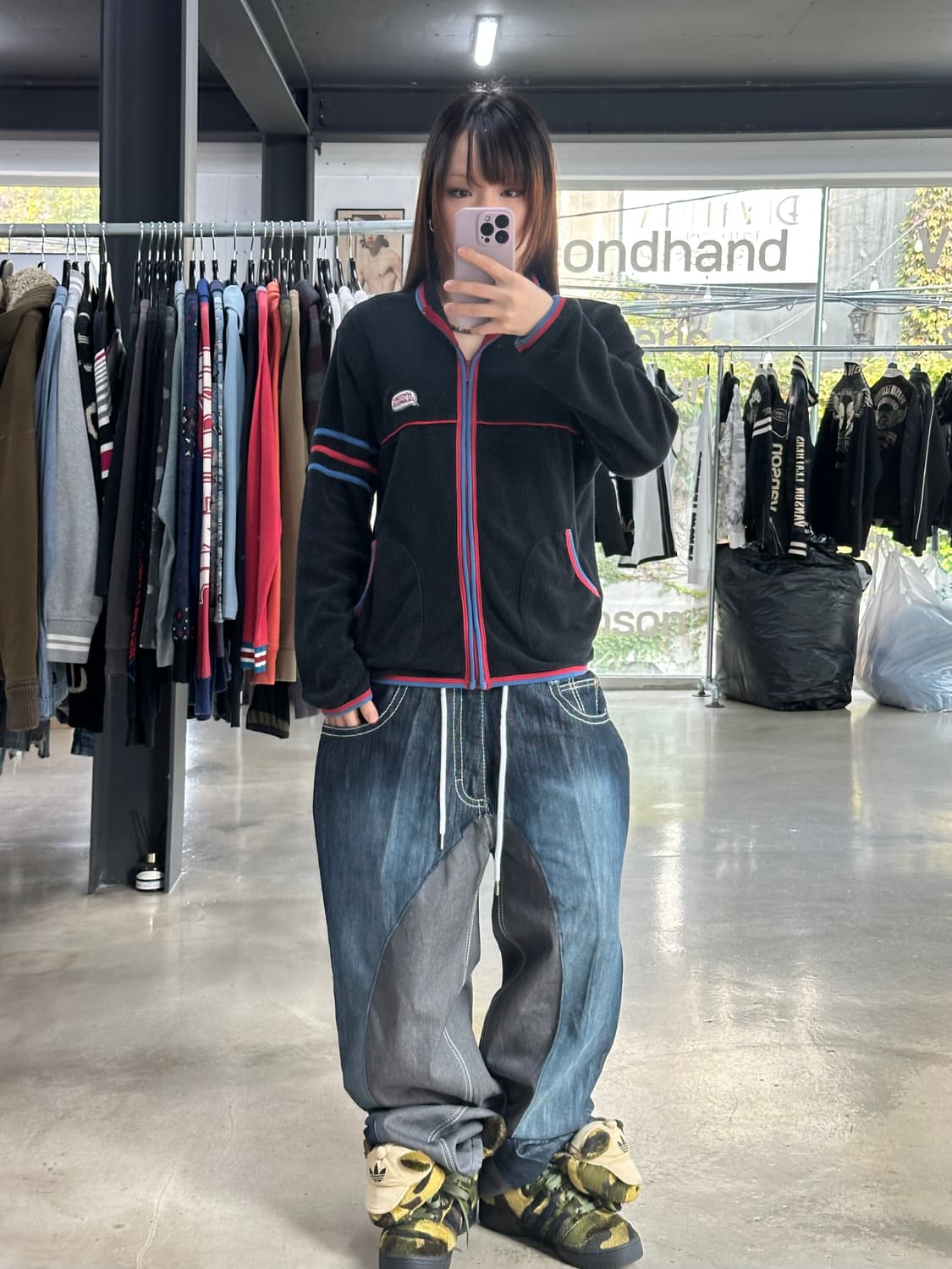 히스테릭글래머 태리 플리스 집업 상품이미지2