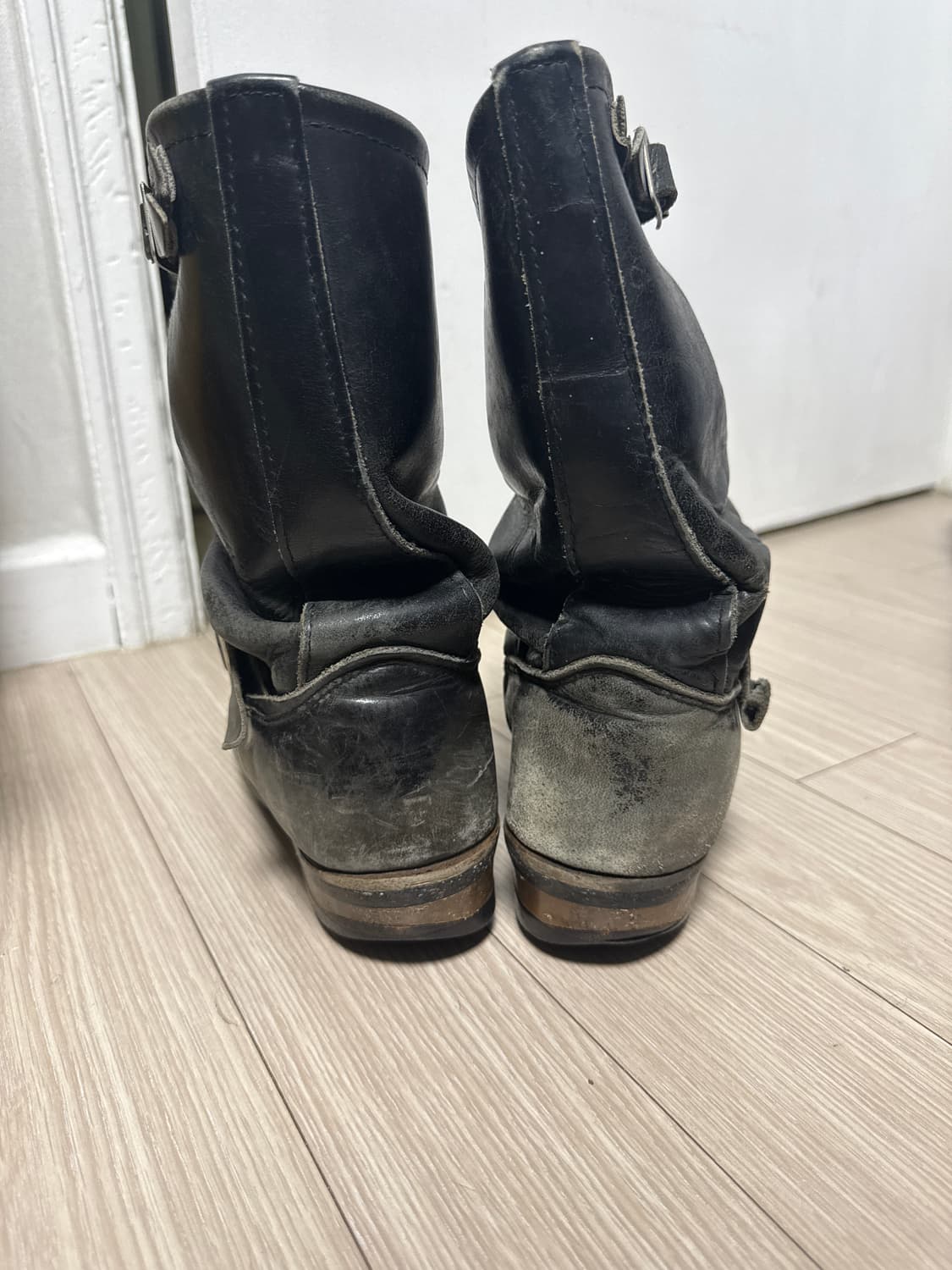 레드윙 스틸토 디테일 빈티지 레더부츠 상품이미지5