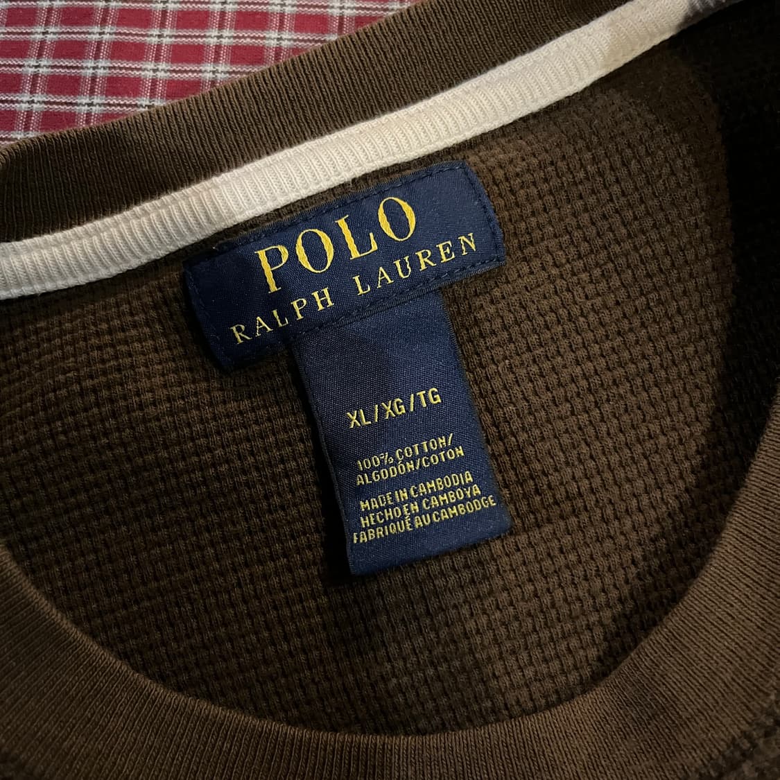 폴로랄프로렌 와플 롱슬리브 브라운 상품이미지8