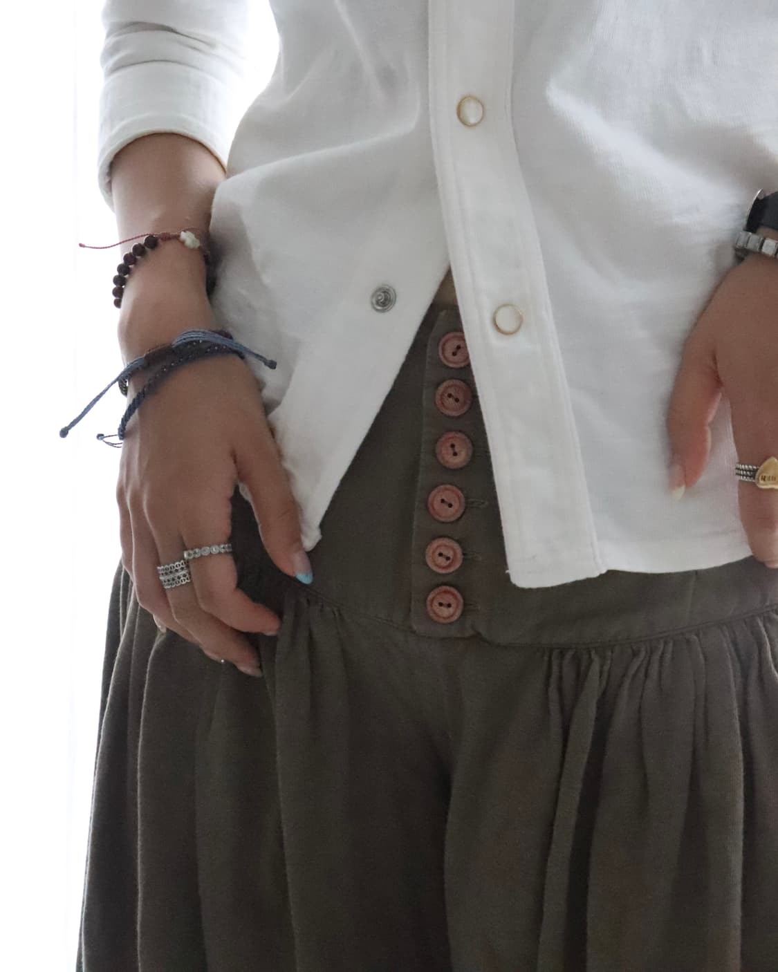 [Kapital] Khaki Brown Culottes Pants 상품이미지3