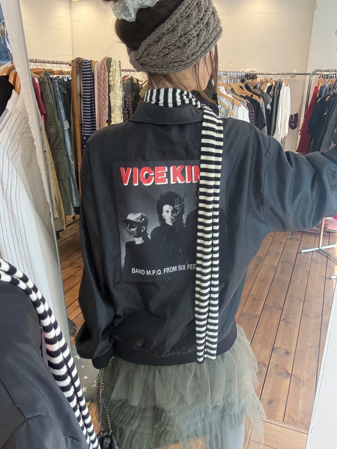 자수 디테일 리버시블 자켓 상품이미지2