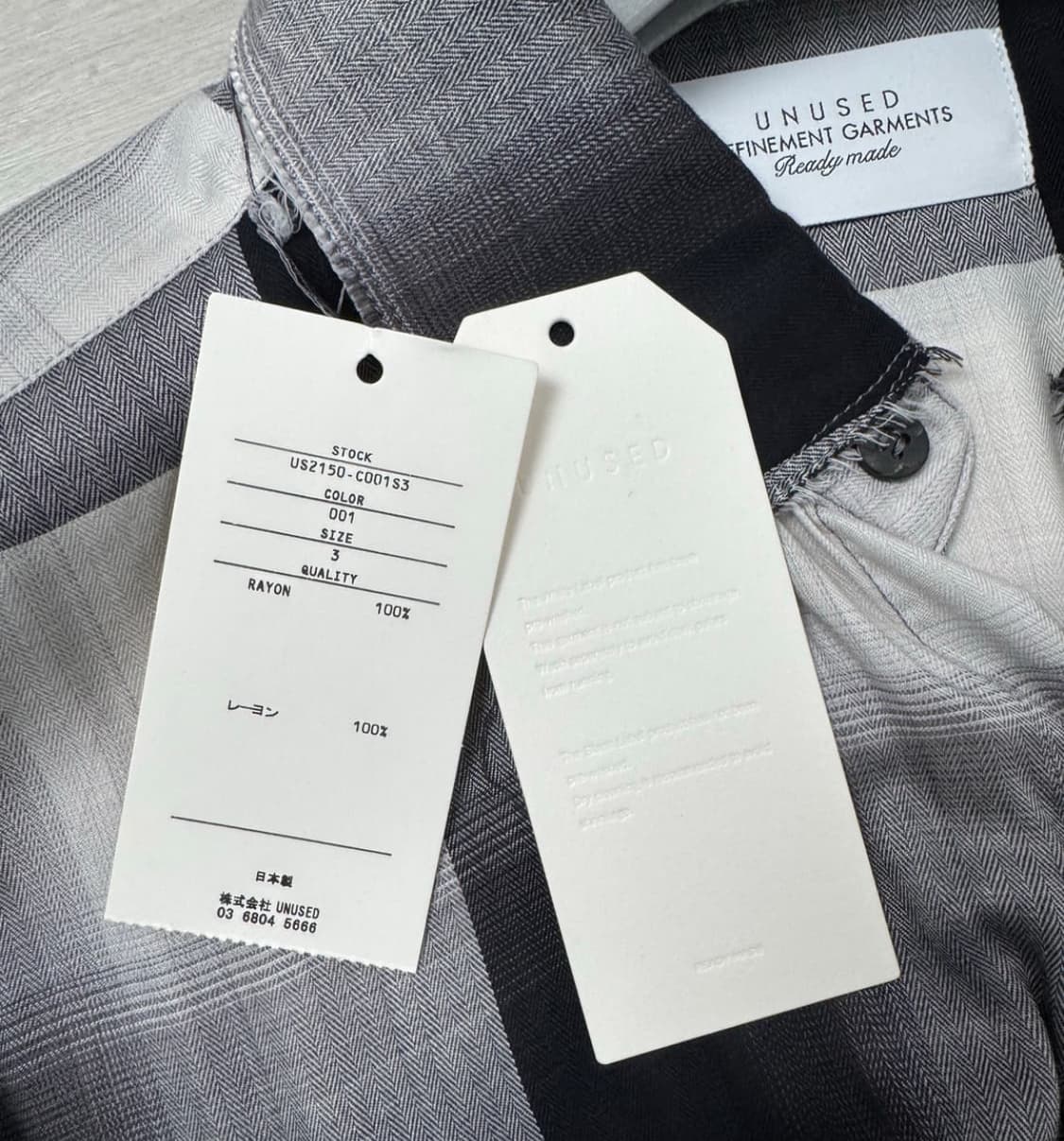 [3] unused x sugarhill 레이온 셔츠 언유즈드 슈가힐 상품이미지7