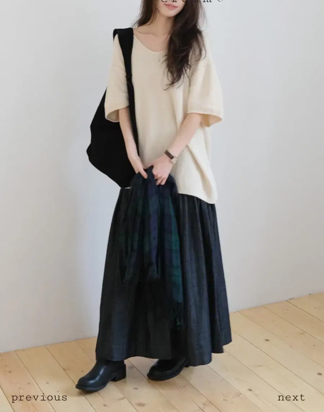 더버터크림 스커트 상품이미지1