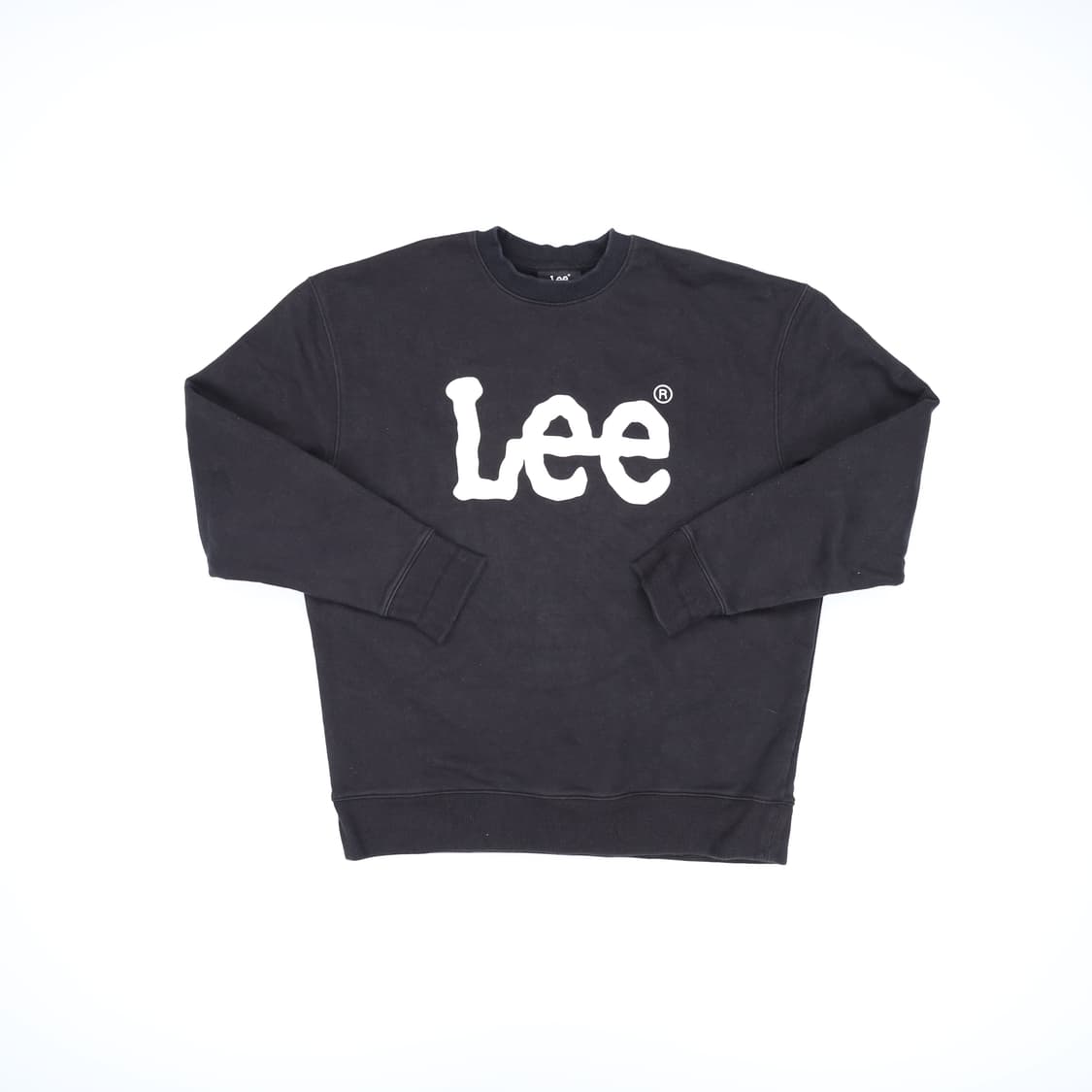 [M] LEE 빅로고 블랙 맨투맨 0115H1 상품이미지1