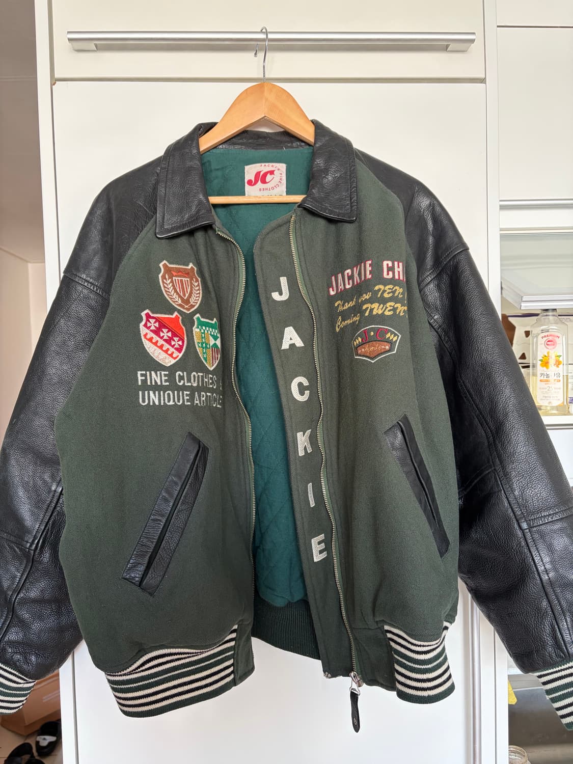 JAKIE FINE CLOTHES 레더 바시티 상품이미지1