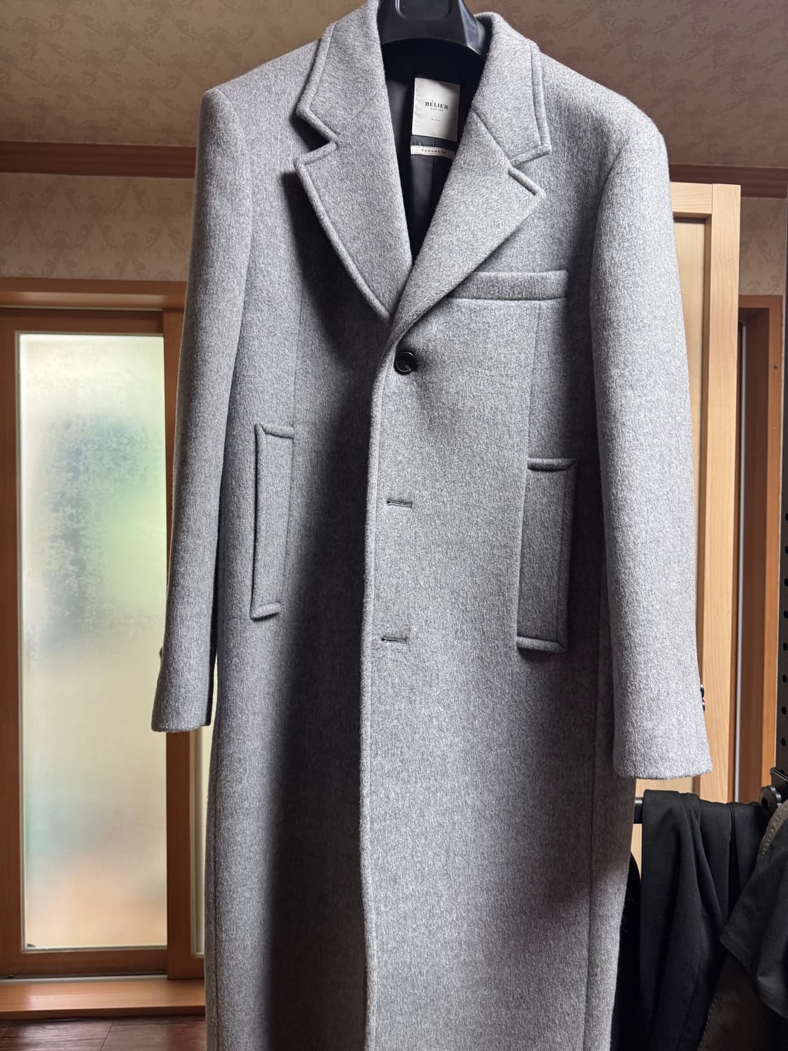 벨리에 버티컬 싱글코트 멜란지그레이 m 상품이미지1