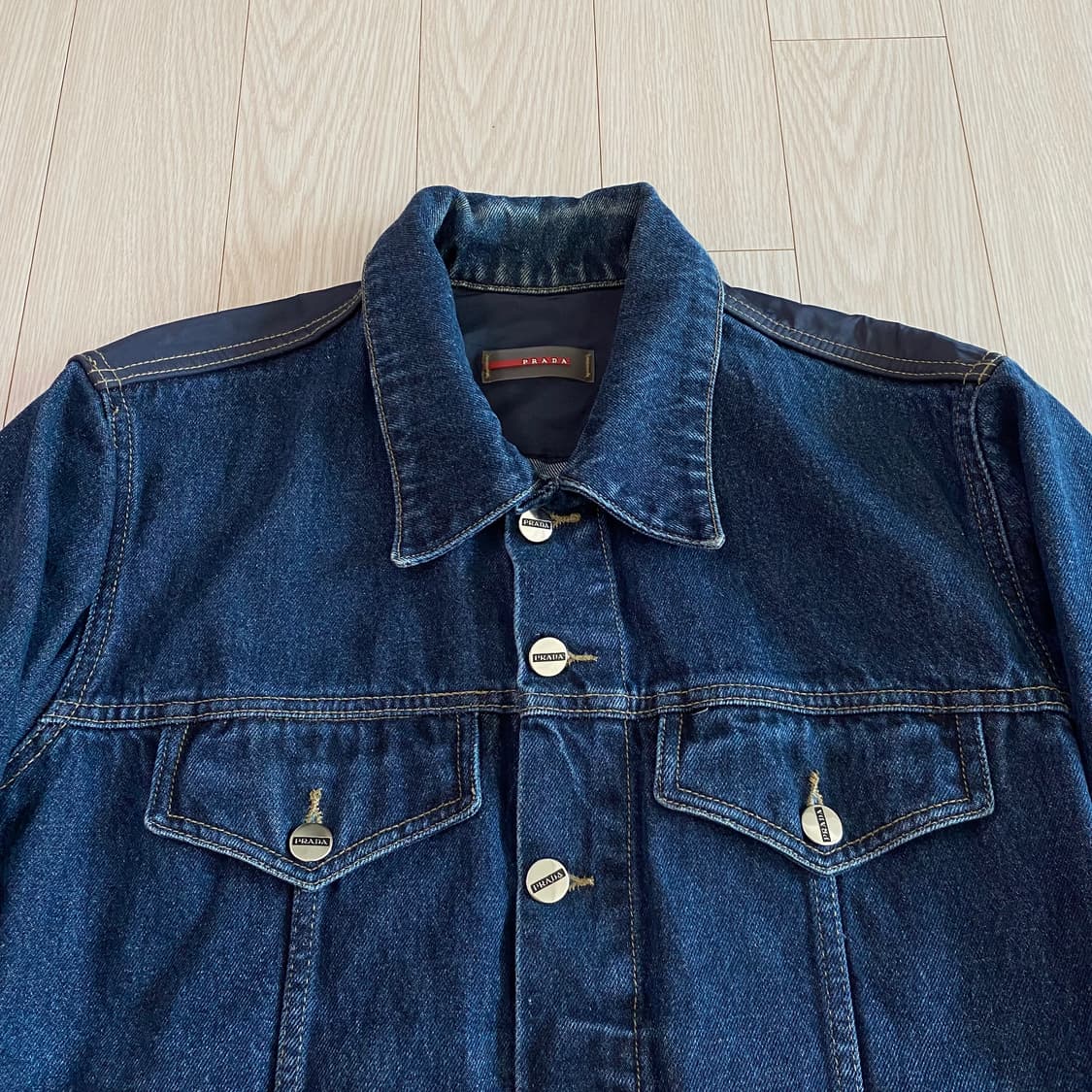 [M] 프라다 백패널 데님 자켓  상품이미지3