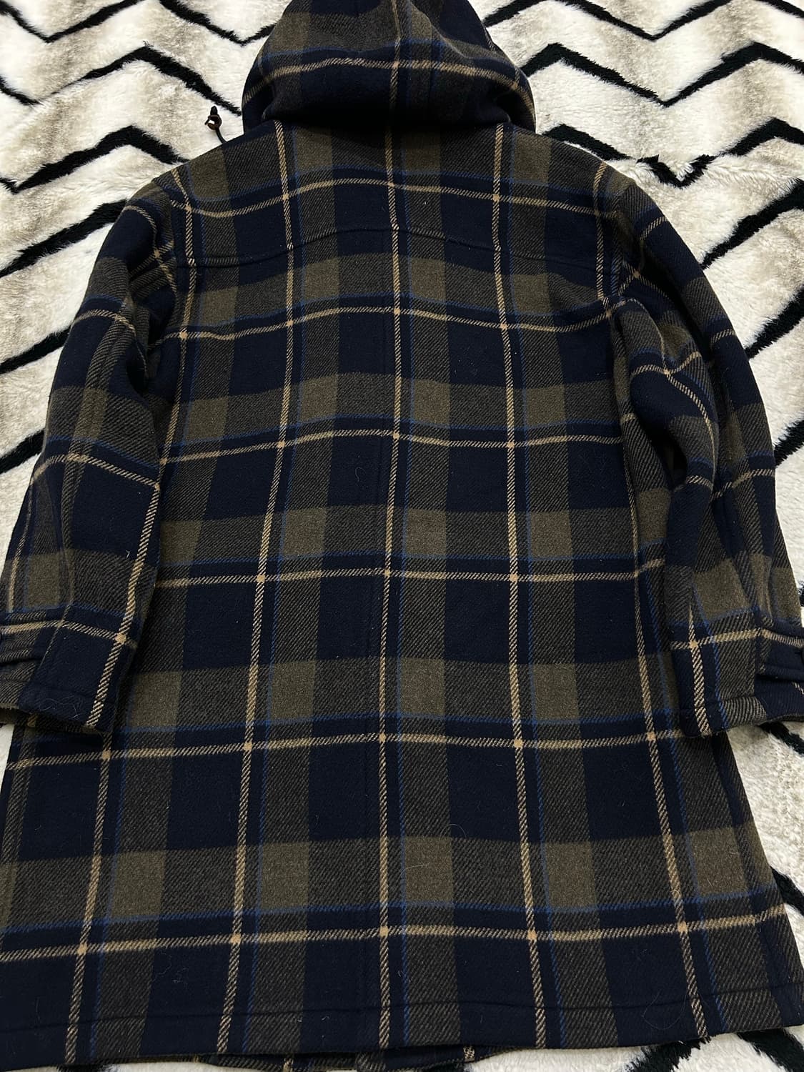 [L]빈폴 헤비울 오버핏 체크 코트 상품이미지4