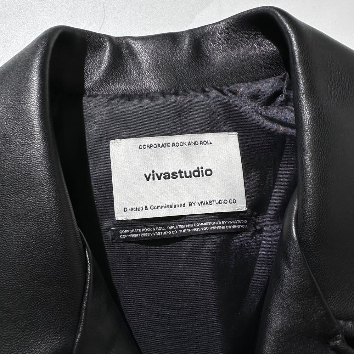 비바스튜디오 램스킨 양가죽 오버핏 라이더 자켓 상품이미지4