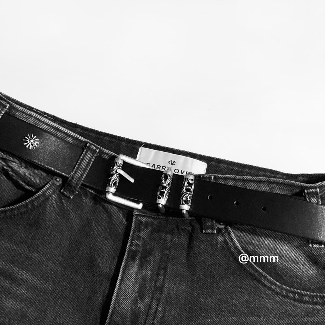 크롬 웨스턴 소가죽 벨트 상품이미지2